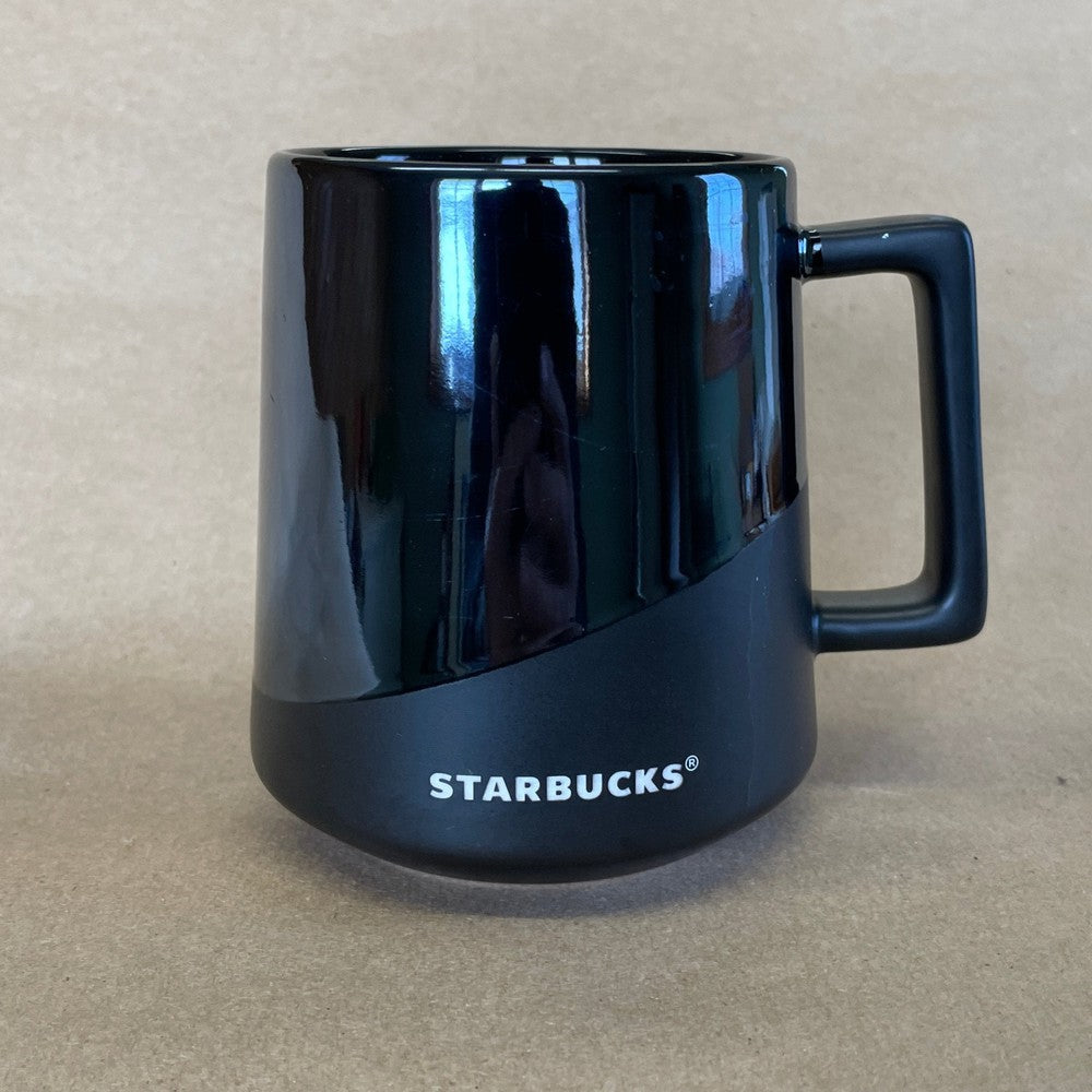 Starbucks Black Gloss and Matte Two Tone Finish Mug-2017